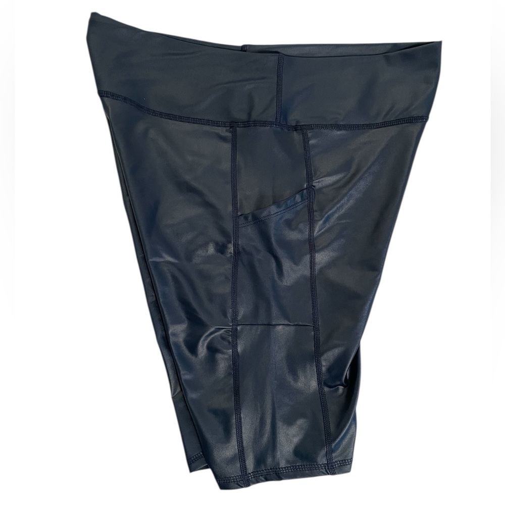 NWT Savvi Code Shorts Size 2XL Midnight Blue-Liquid Finish